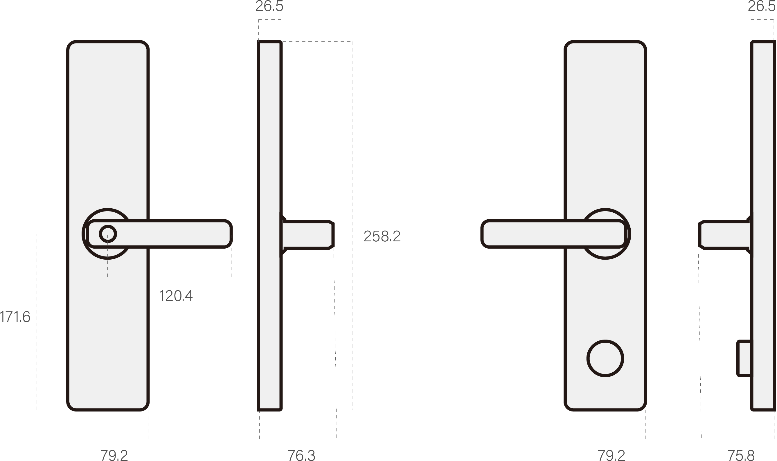 Diagramm des Keyless Entry Elektronische Fingerabdruck Touchpad Smart Hebel Lock