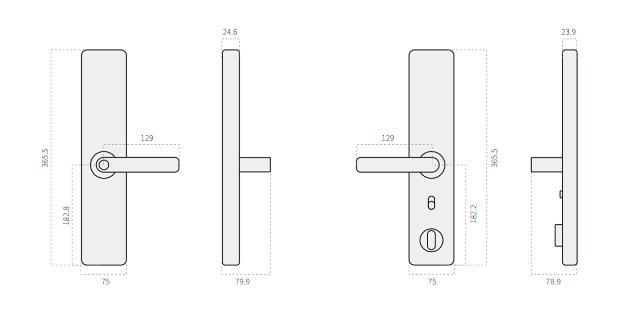 Diagramm des Remote Access Smart Touchpad Bluetooth-fähiges Smart Lock